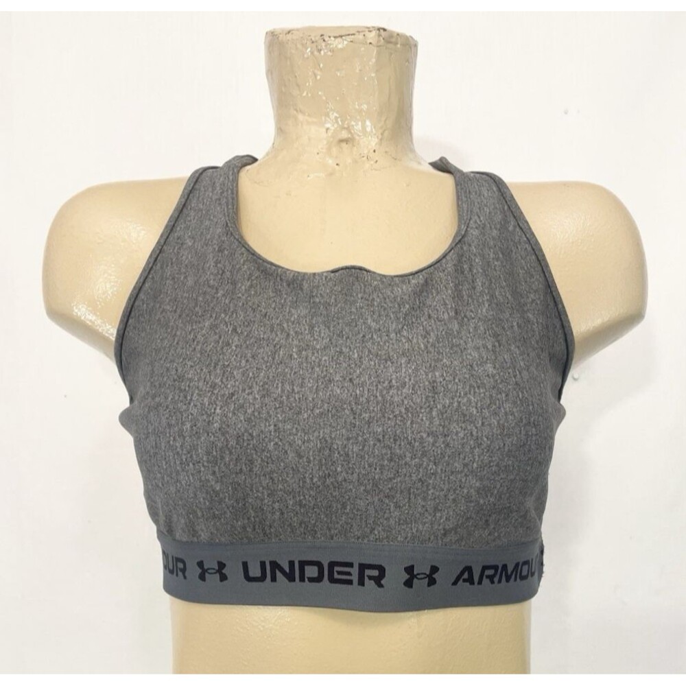 Under Armour Sports Bra XXL 2 XL No Padding Gym Workout Wireless Wirefree Gray